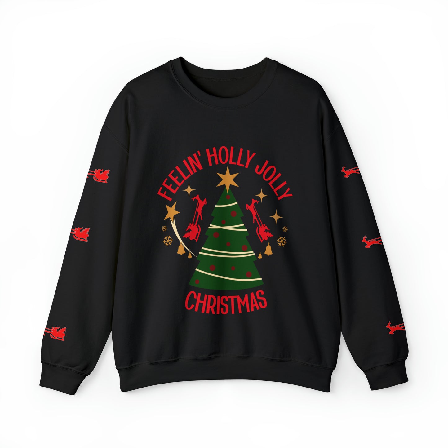 Feeling Holly Jolly Christmas Crewneck Sweatshirt