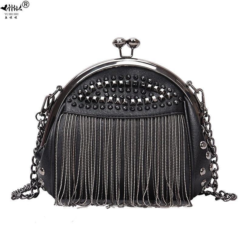 Fringe Fashion Leather Women Shoulder Crossbody Bag