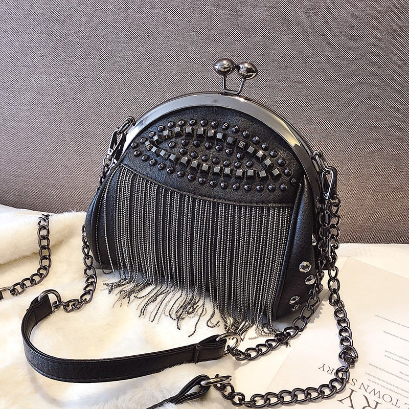 Fringe Fashion Leather Women Shoulder Crossbody Bag