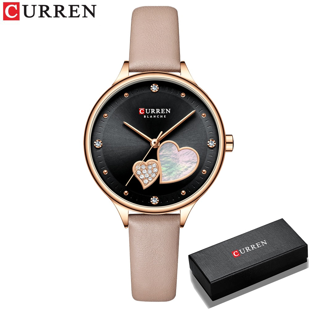 Women Fashion Heart Wristwatch