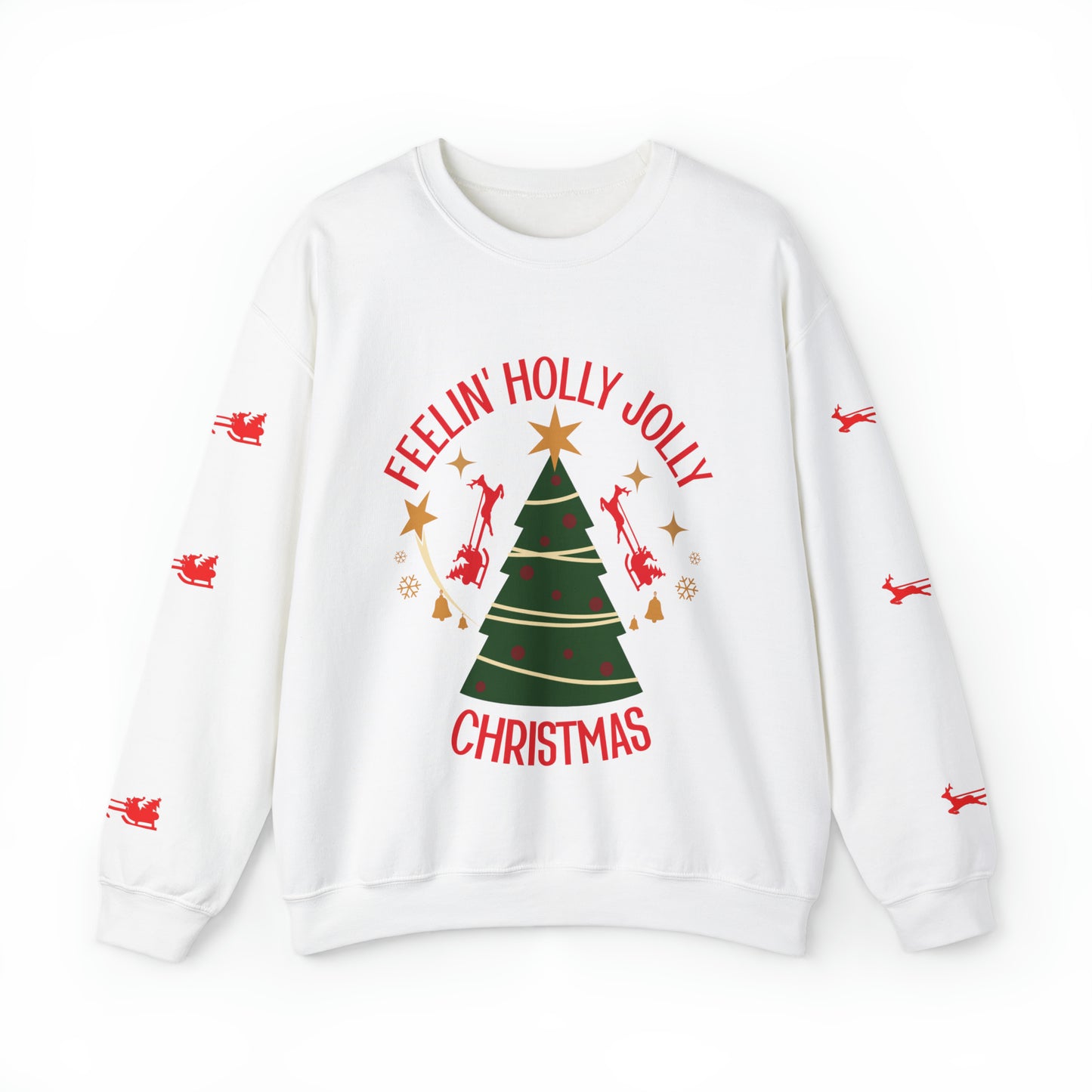 Feeling Holly Jolly Christmas Crewneck Sweatshirt