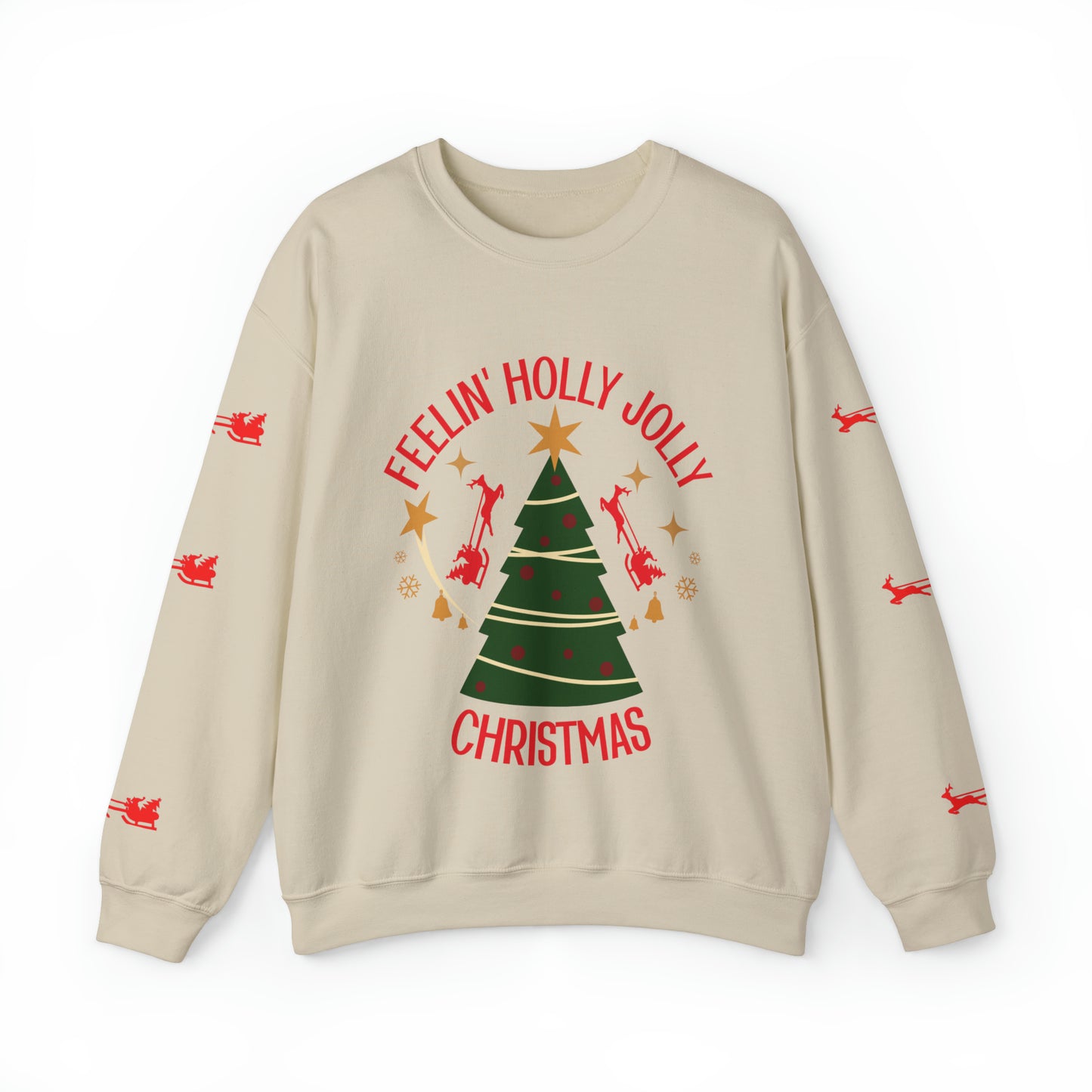 Feeling Holly Jolly Christmas Crewneck Sweatshirt