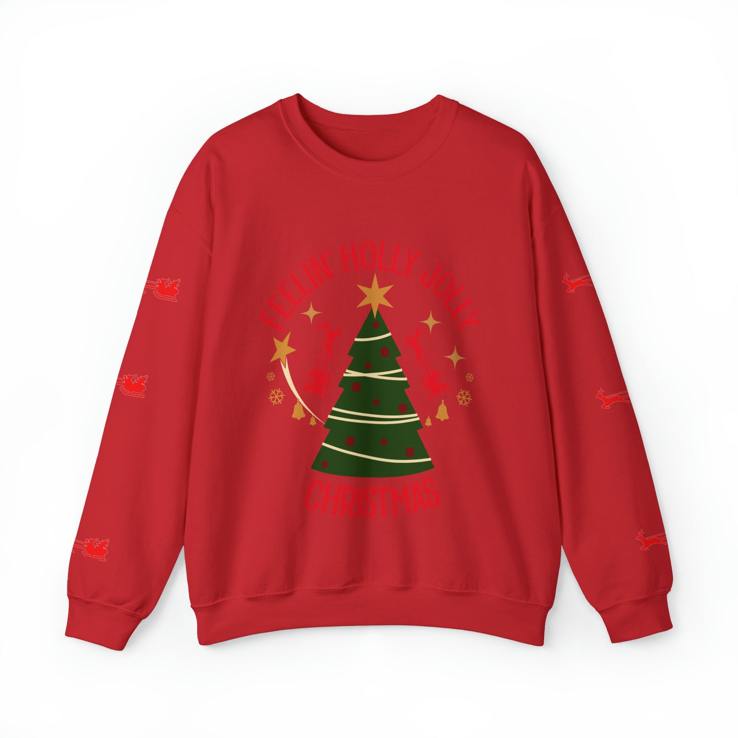 Feeling Holly Jolly Christmas Crewneck Sweatshirt