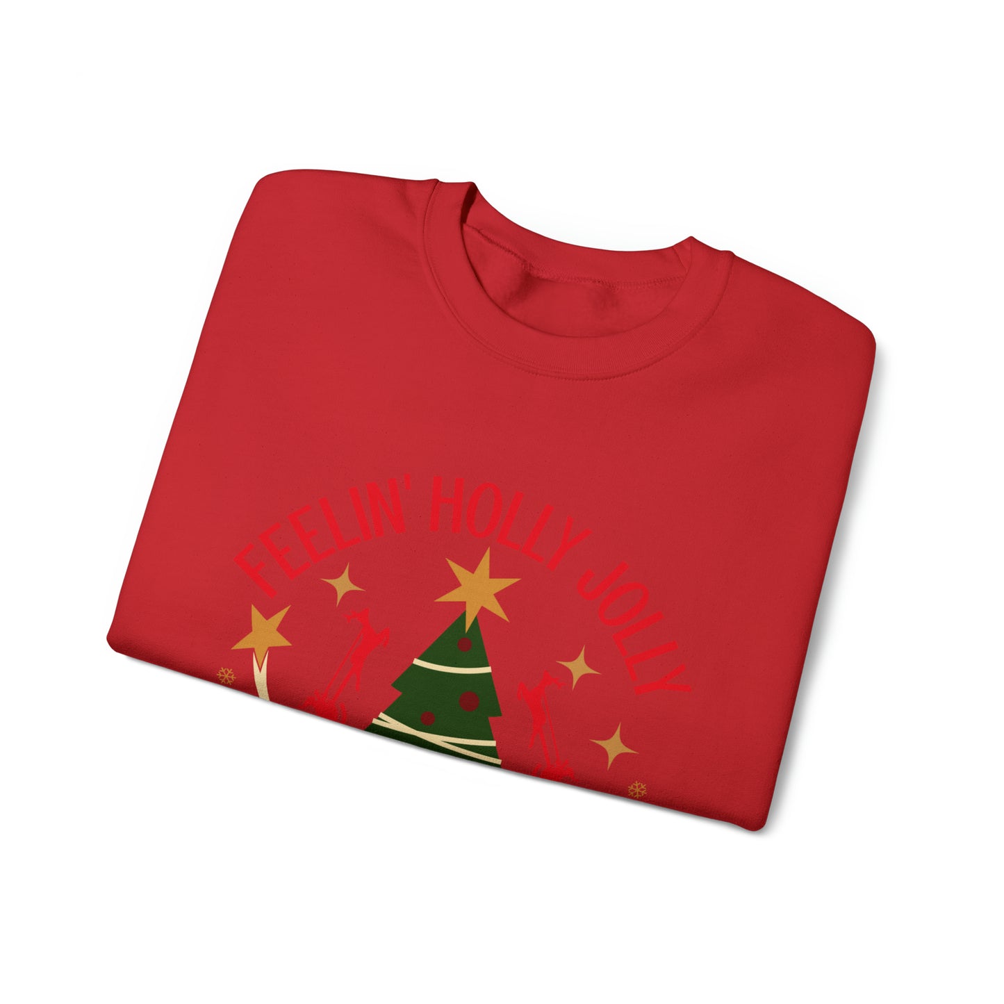 Feeling Holly Jolly Christmas Crewneck Sweatshirt