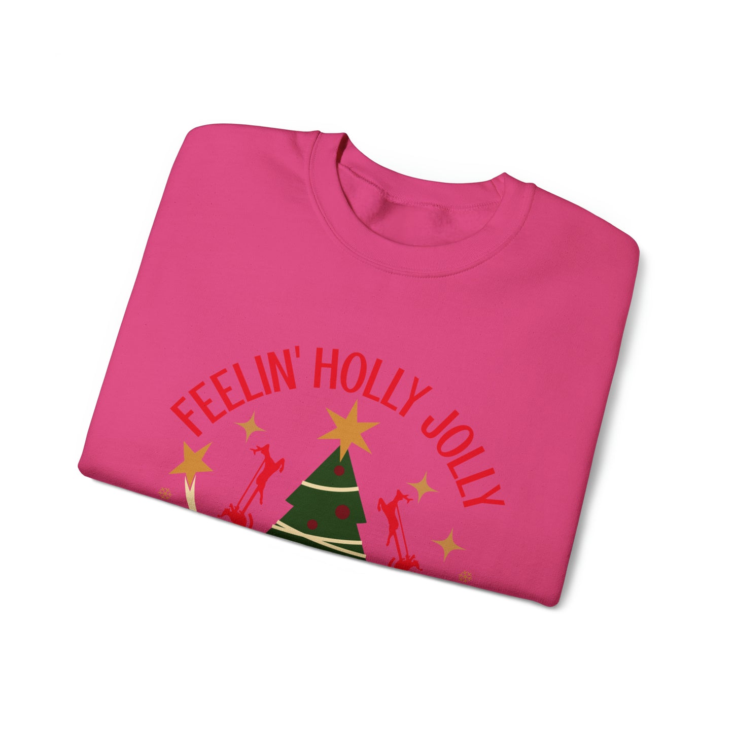 Feeling Holly Jolly Christmas Crewneck Sweatshirt