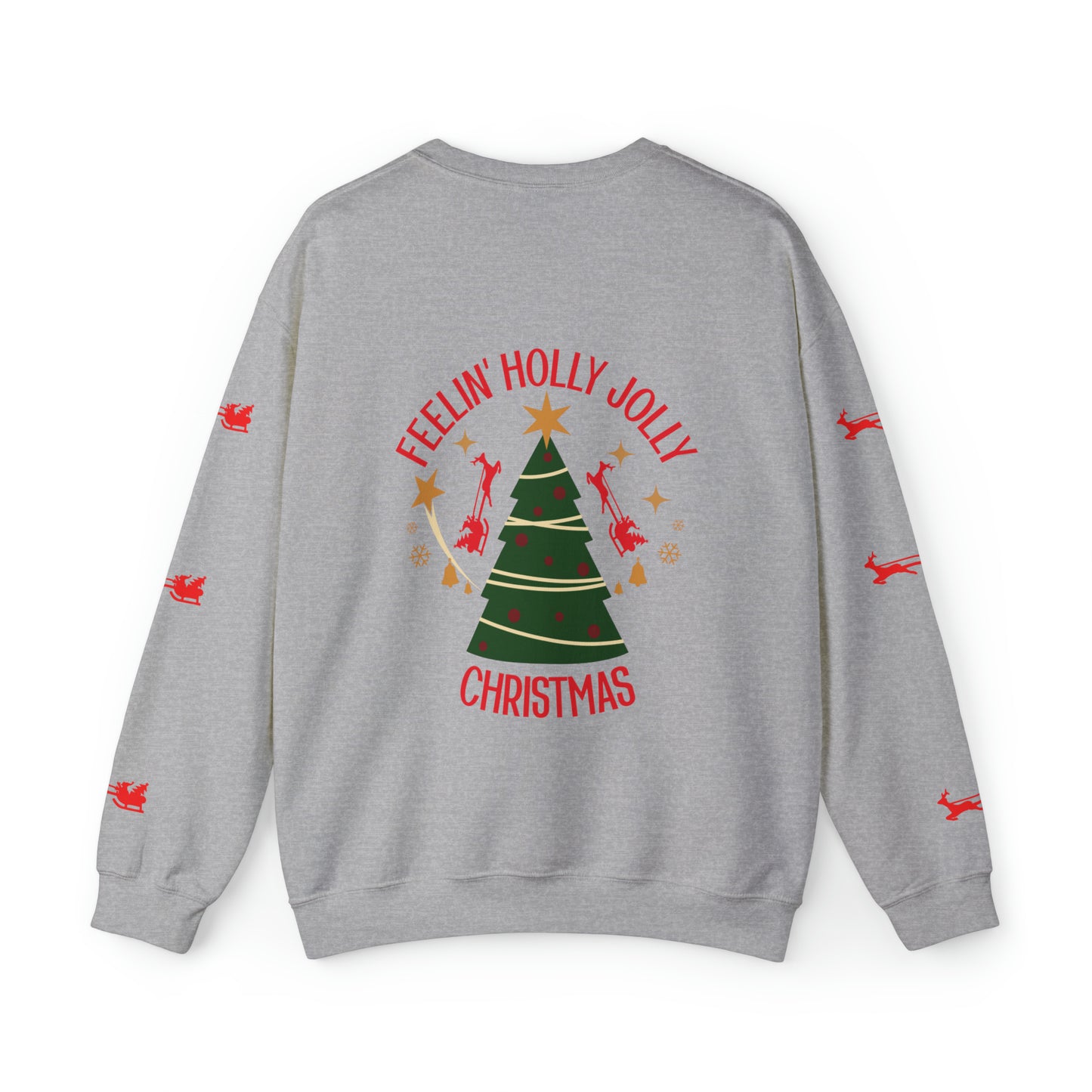 Feeling Holly Jolly Christmas Crewneck Sweatshirt