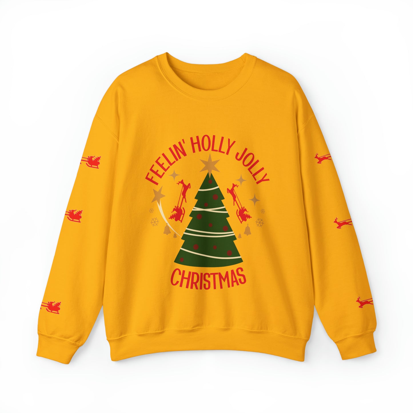 Feeling Holly Jolly Christmas Crewneck Sweatshirt