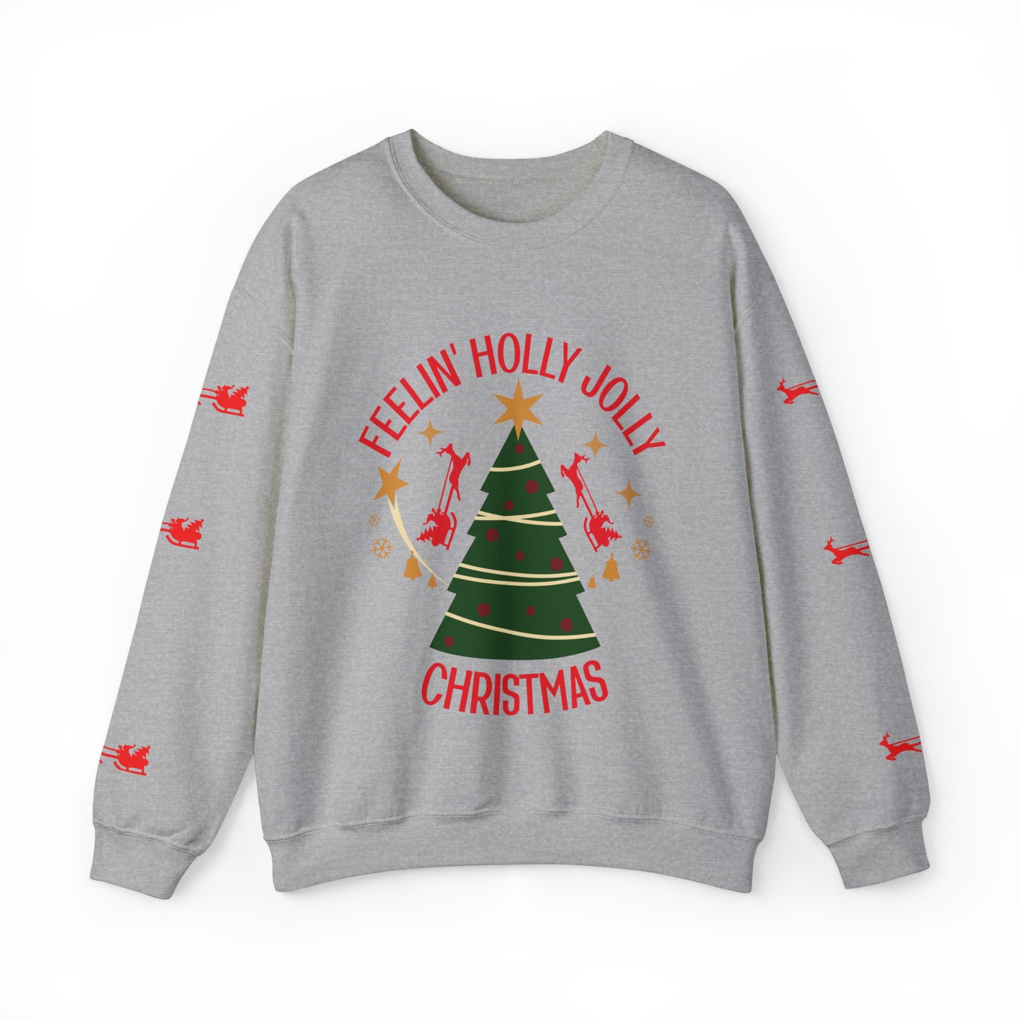 Feeling Holly Jolly Christmas Crewneck Sweatshirt