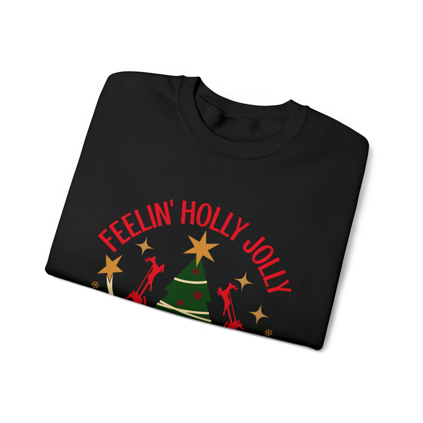 Feeling Holly Jolly Christmas Crewneck Sweatshirt