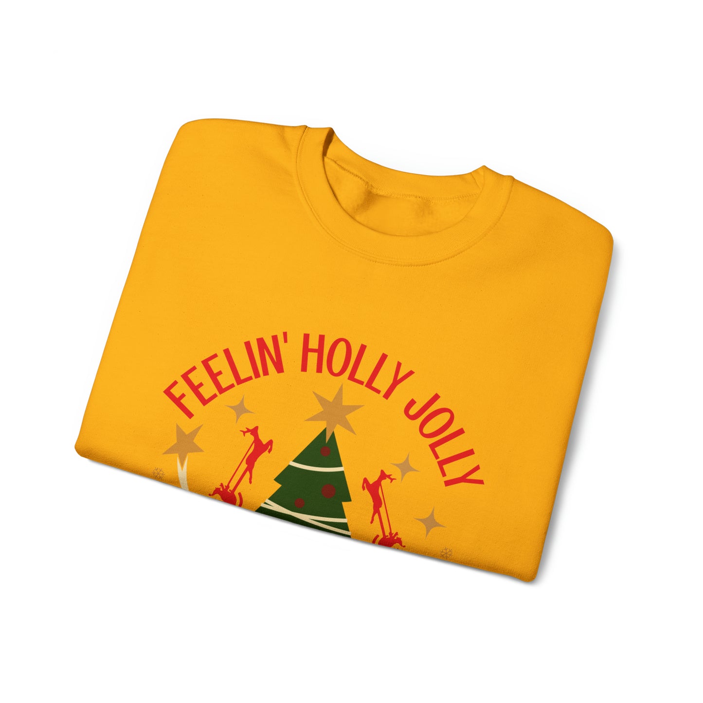 Feeling Holly Jolly Christmas Crewneck Sweatshirt