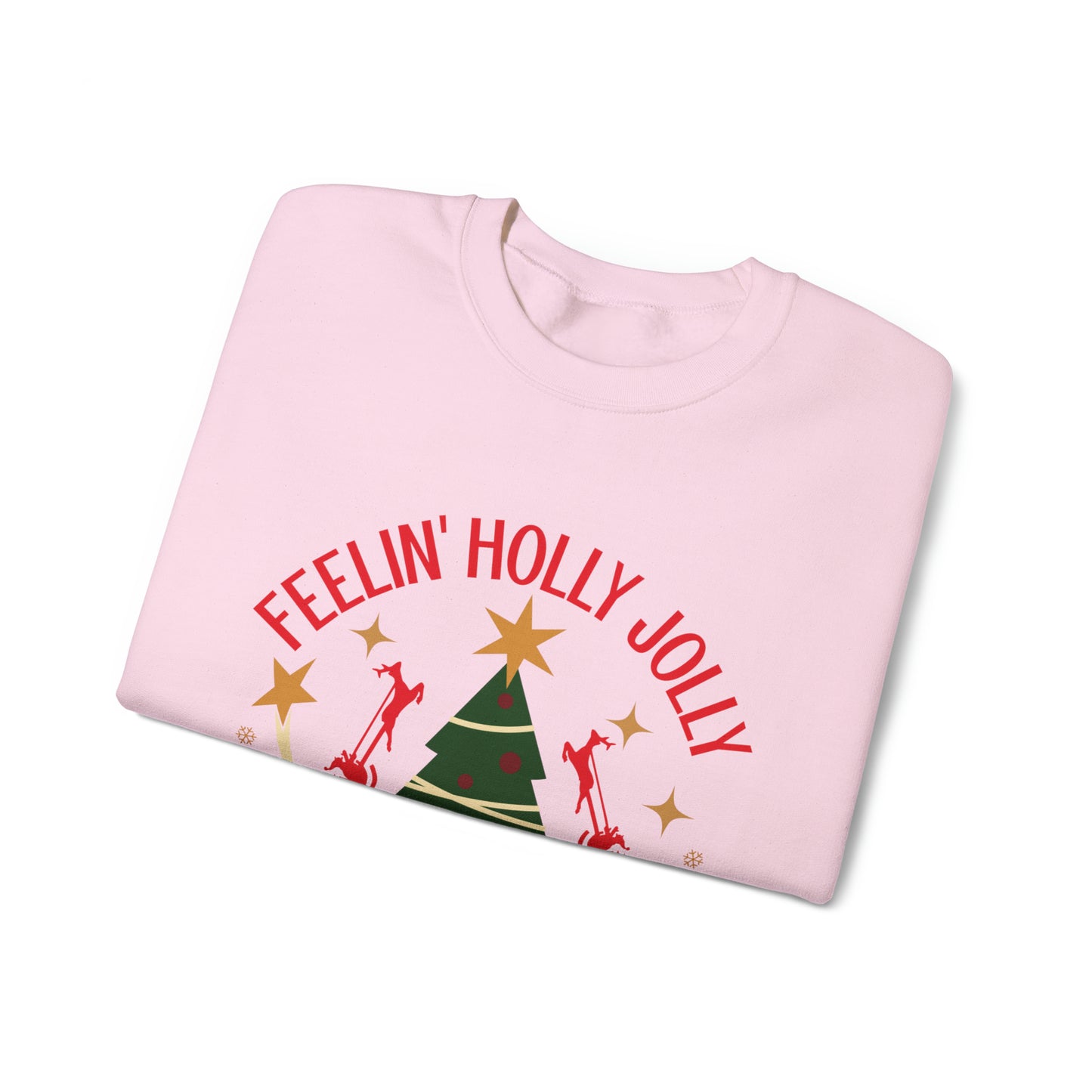 Feeling Holly Jolly Christmas Crewneck Sweatshirt