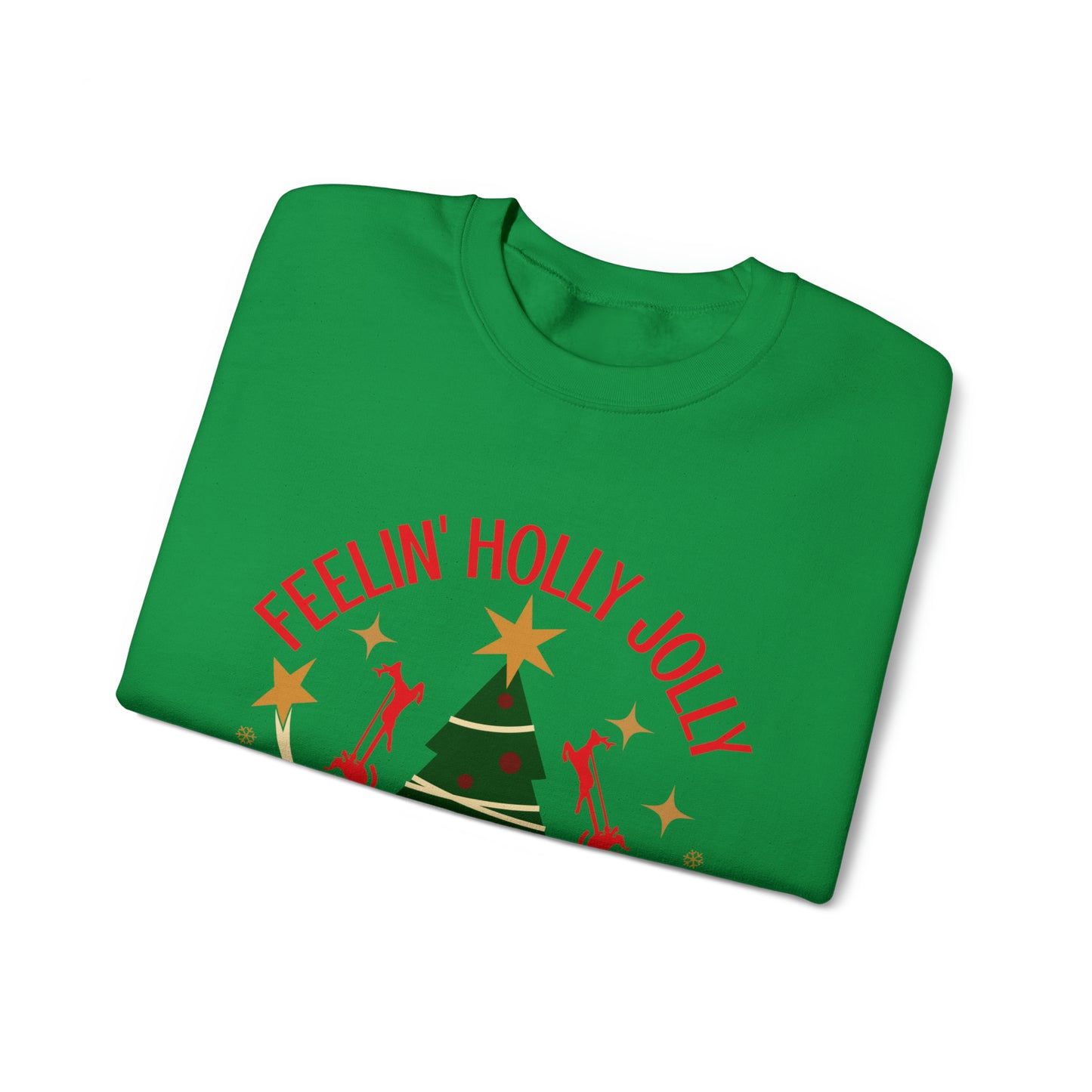 Feeling Holly Jolly Christmas Crewneck Sweatshirt