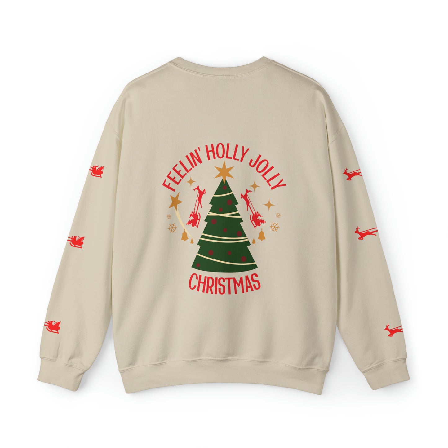 Feeling Holly Jolly Christmas Crewneck Sweatshirt