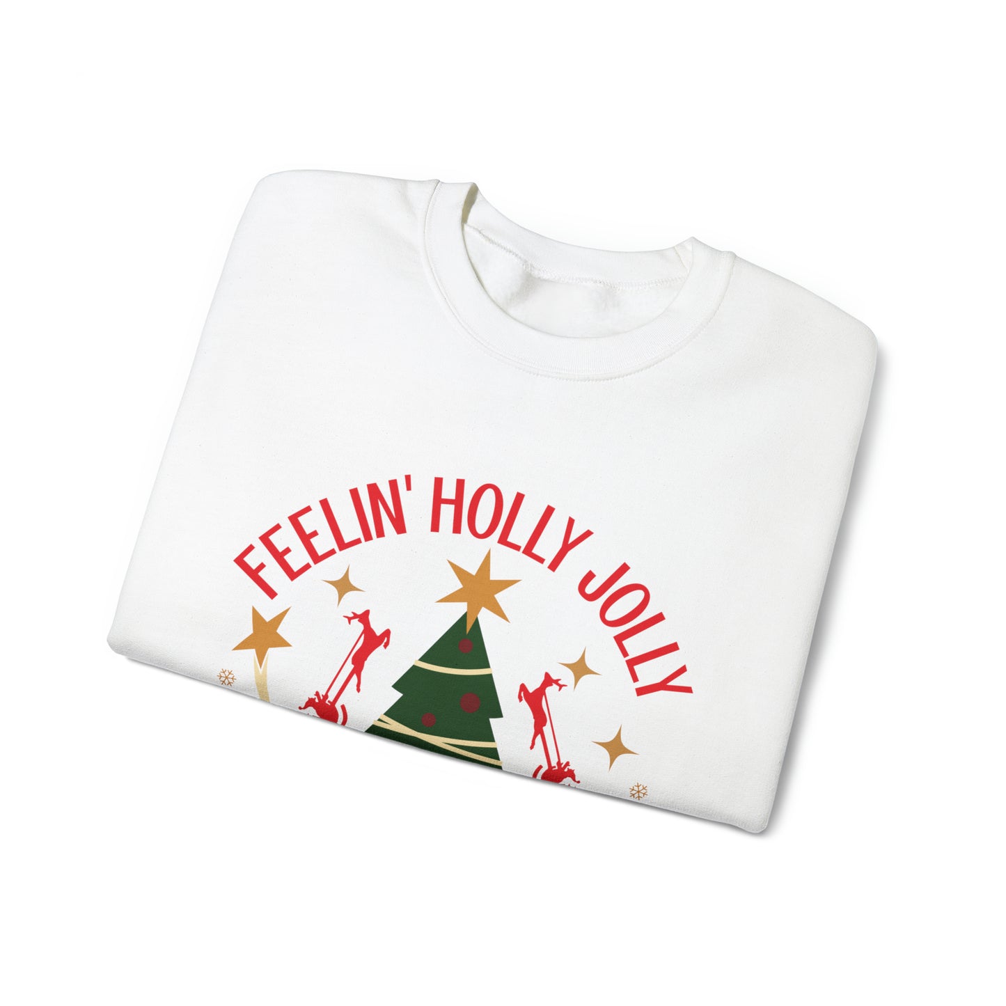 Feeling Holly Jolly Christmas Crewneck Sweatshirt
