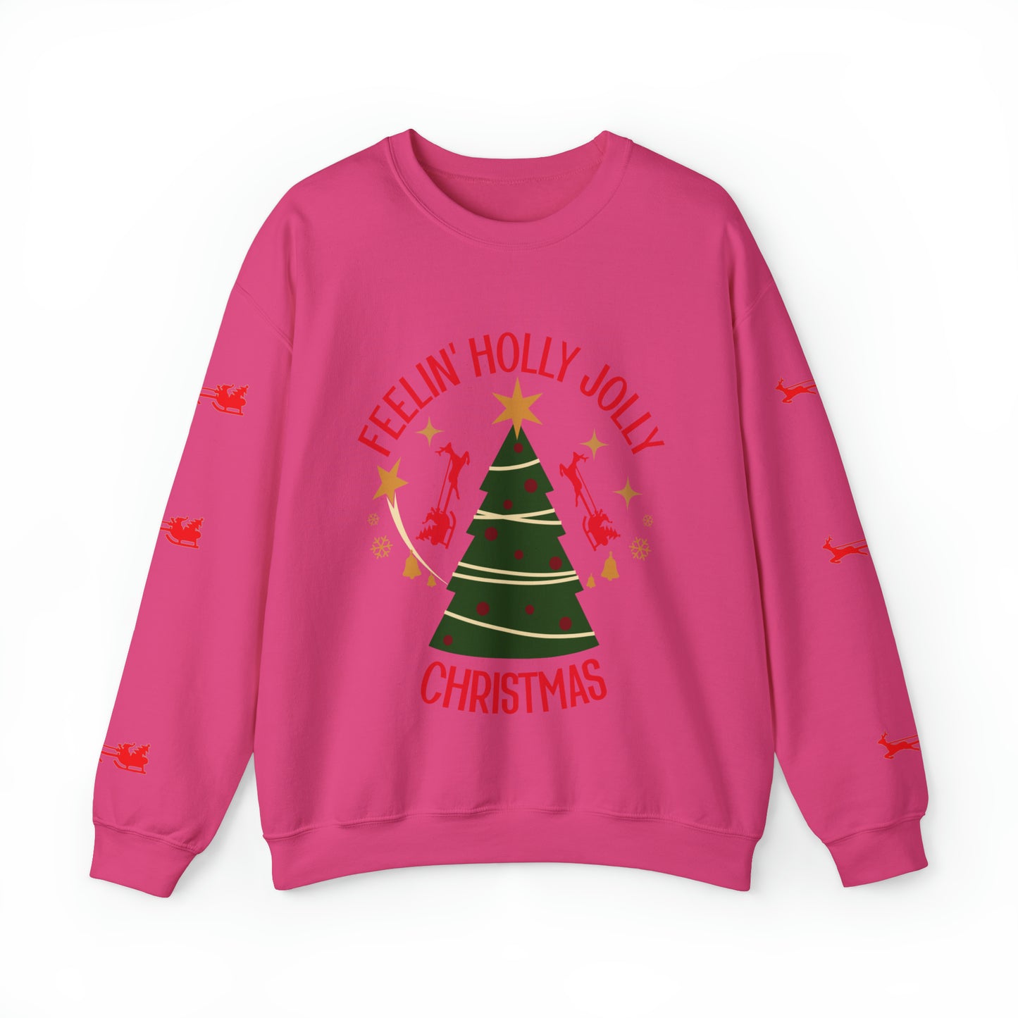 Feeling Holly Jolly Christmas Crewneck Sweatshirt