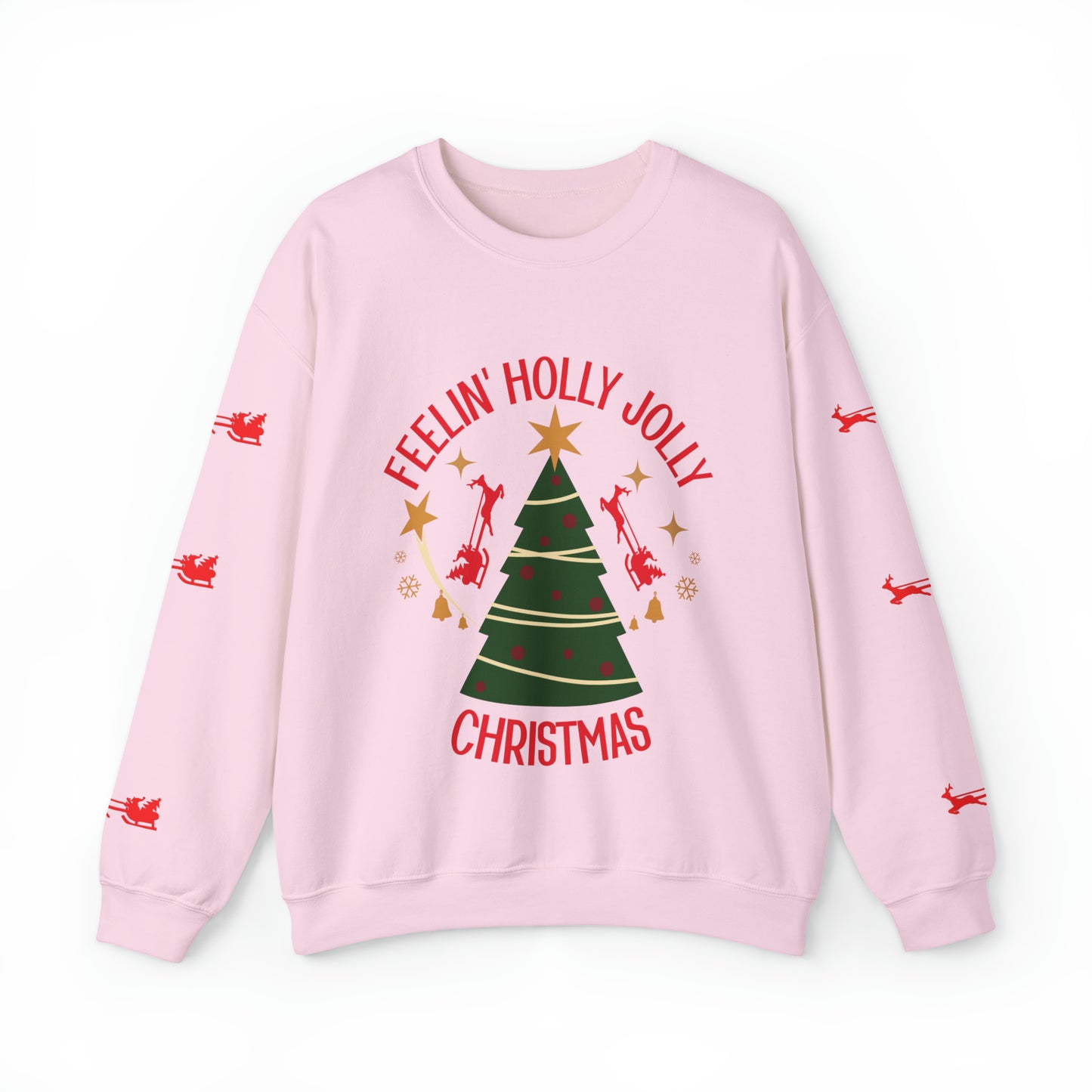 Feeling Holly Jolly Christmas Crewneck Sweatshirt