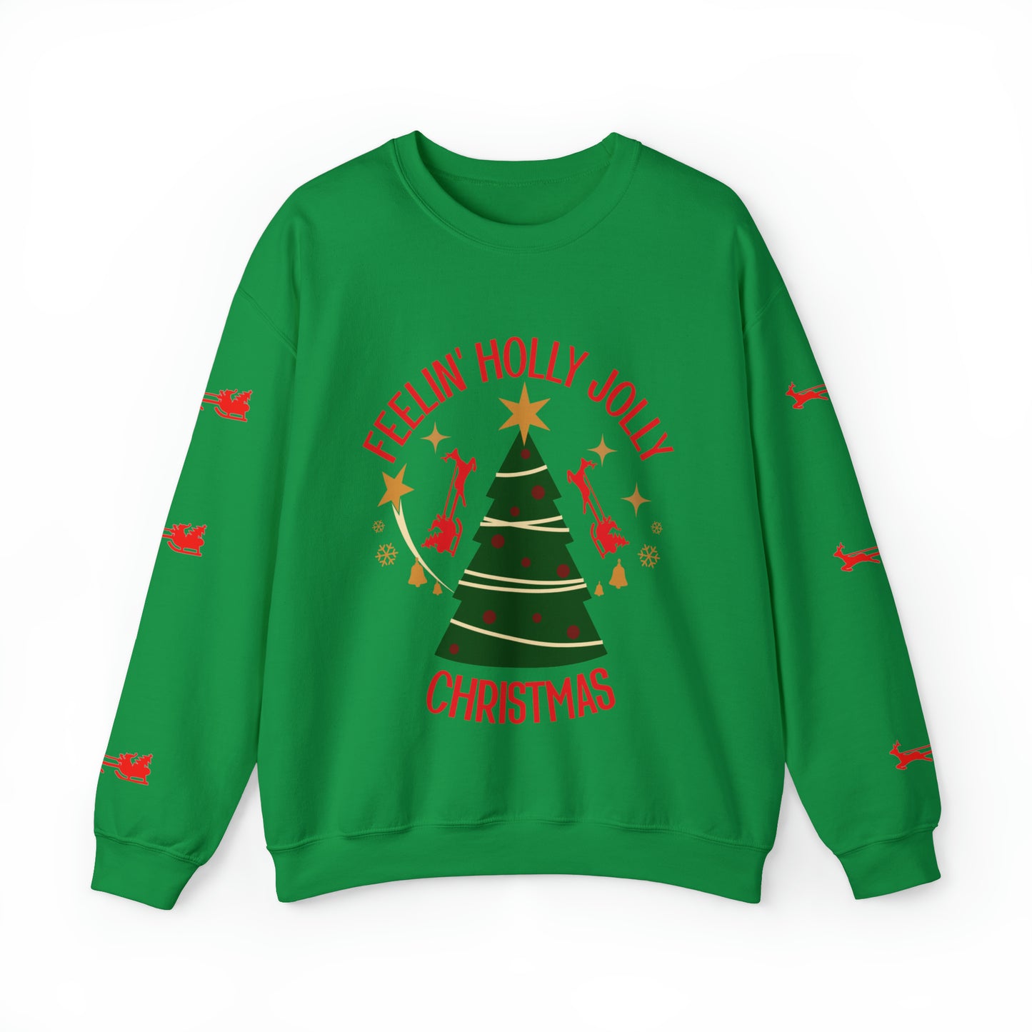 Feeling Holly Jolly Christmas Crewneck Sweatshirt
