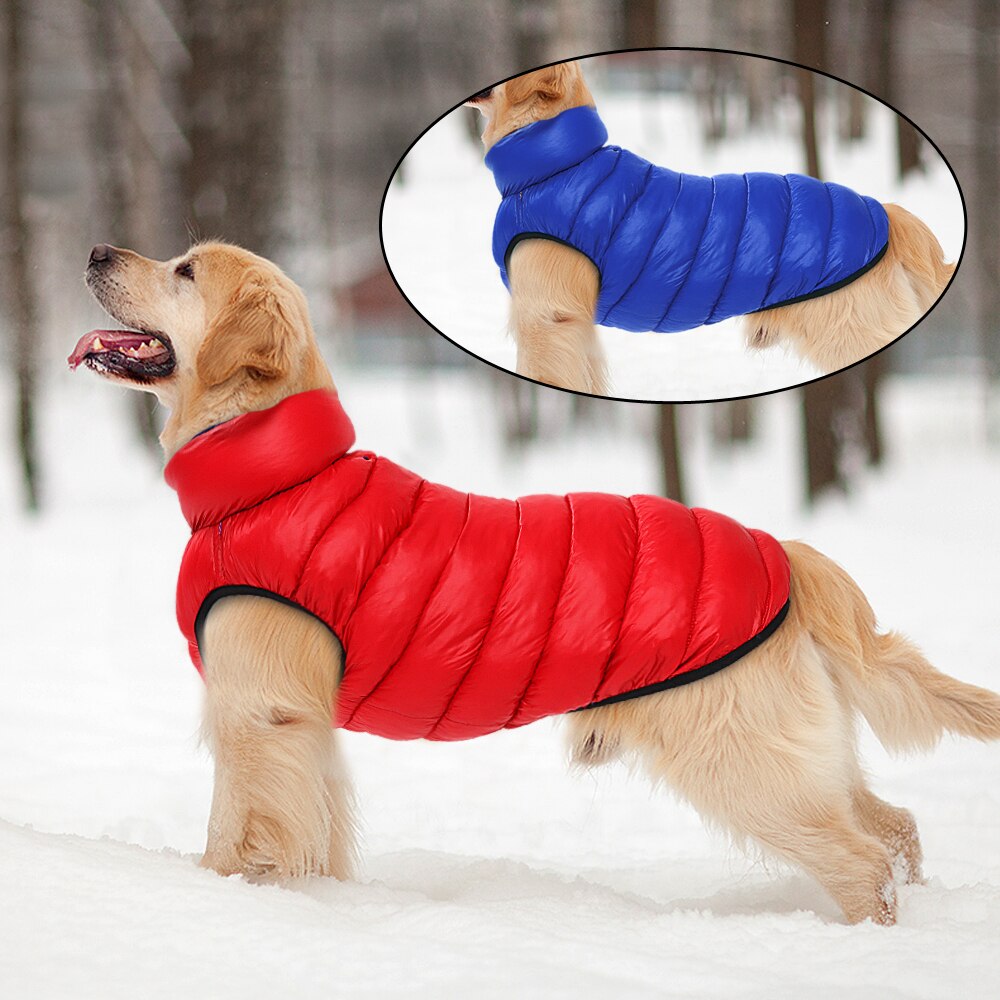 Dog Windproof Reversible Jackets Warm for Small Medium Large Dog Bulldog Pug
