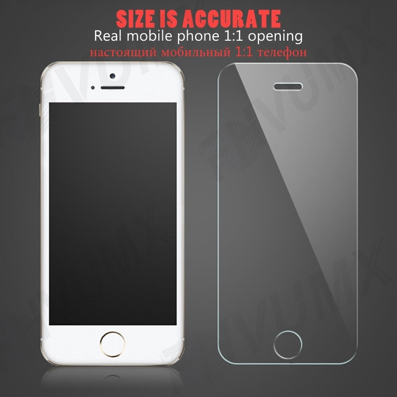 Glass Screen Protective For iPhone 7 8 6 6S Plus 5 5C 5S SE 2020