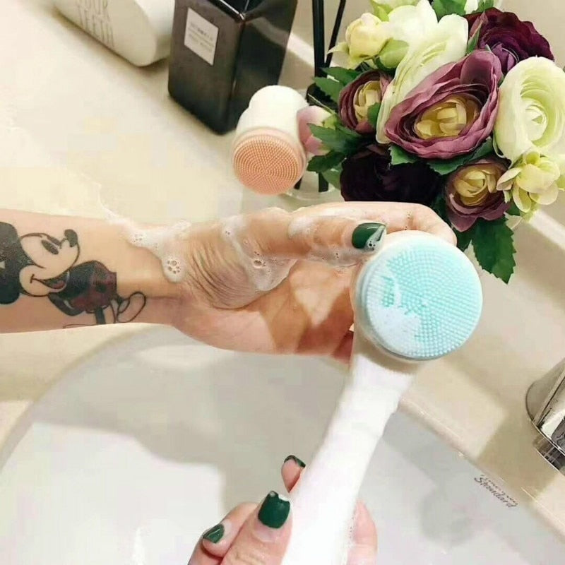 Blackhead 3D Double Side Silicone Face Cleanser Brush