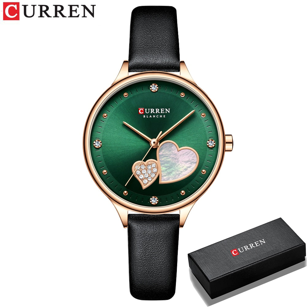 Women Fashion Heart Wristwatch