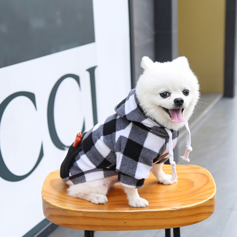 Dog Soft Wool Hoodies Outfit