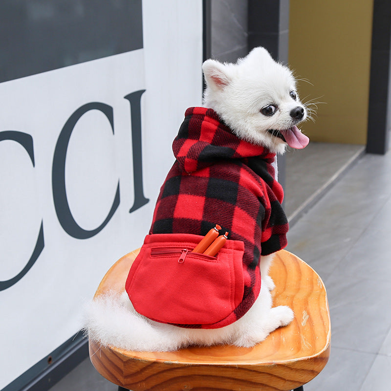 Dog Soft Wool Hoodies Outfit