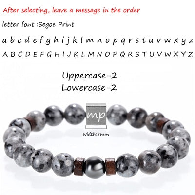 Men Stone And Wooden charm bracelet