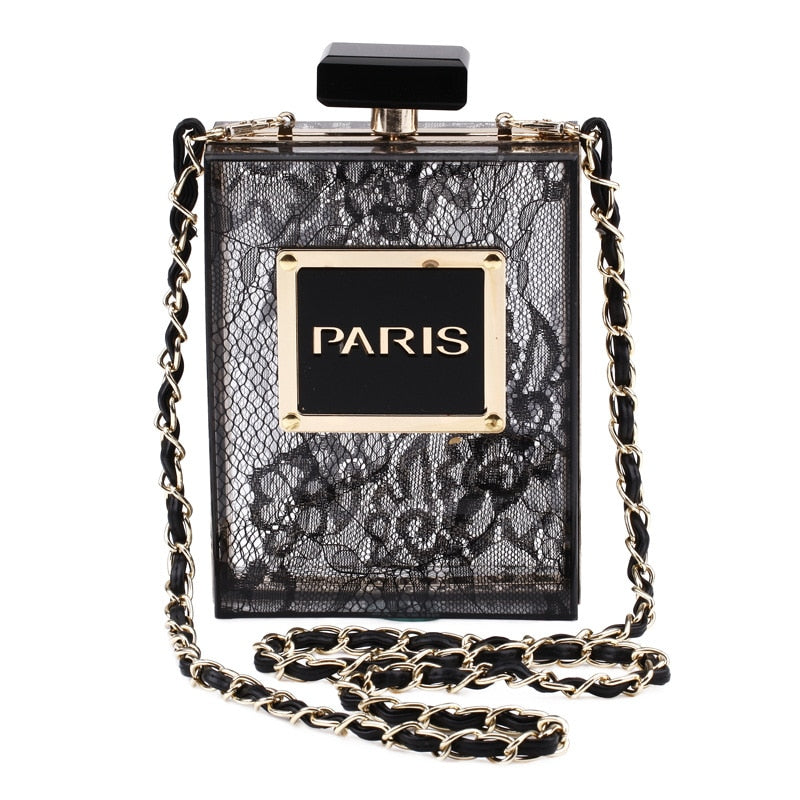 Women Black Bottle Handbags Wallet