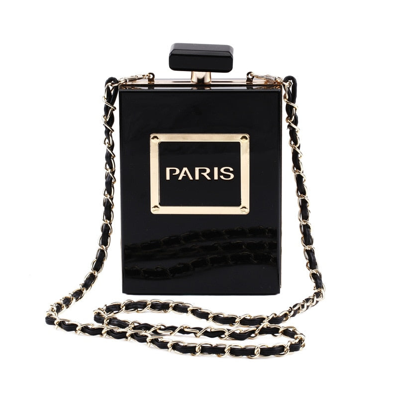 Women Black Bottle Handbags Wallet