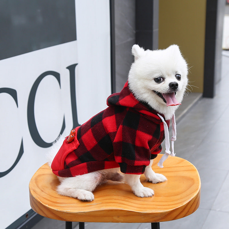 Dog Soft Wool Hoodies Outfit