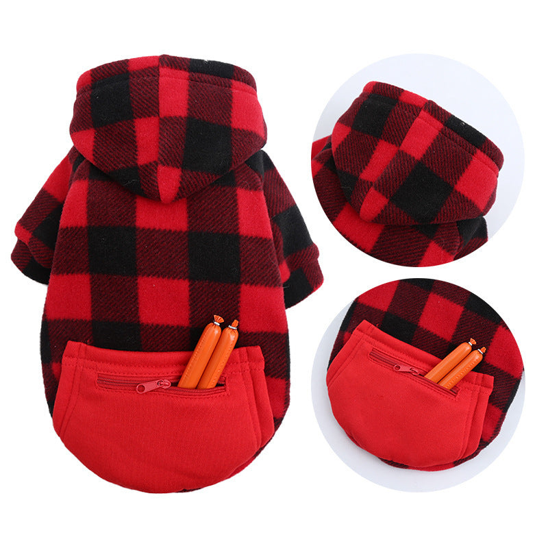 Dog Soft Wool Hoodies Outfit
