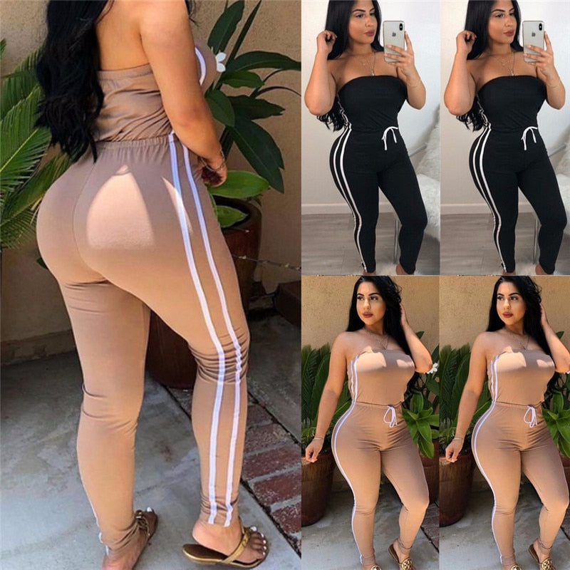 Women Off Shoulder Jumpsuits Fashion