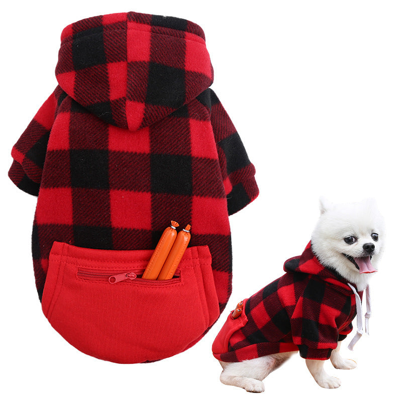 Dog Soft Wool Hoodies Outfit