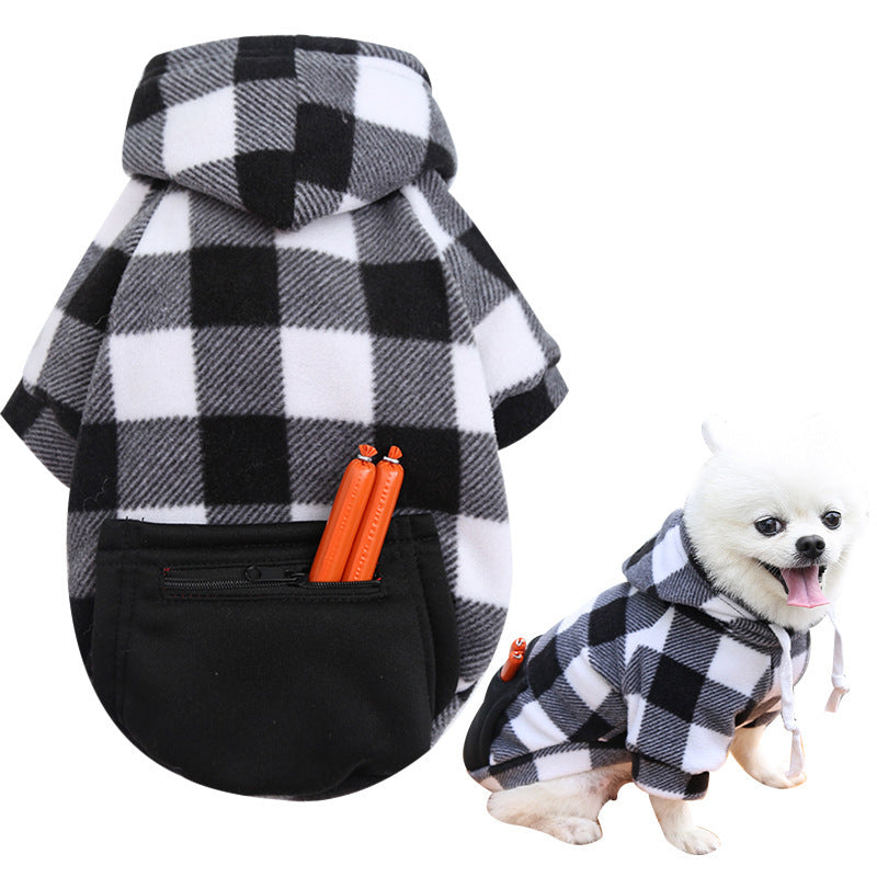 Dog Soft Wool Hoodies Outfit