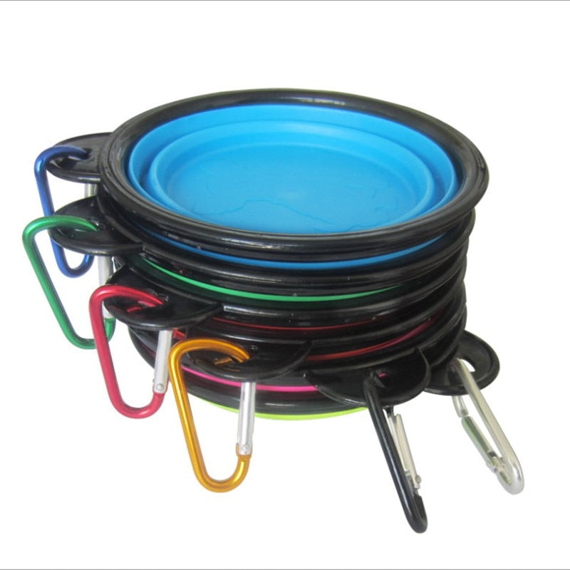 Universal Dog And Cat Feeding Water Folding Bowl