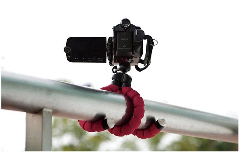Phone Tripod Holder Flexible Sponge Stand Mount or Bluetooth Remote Shutter Selfie Stick Self-timer Bracket