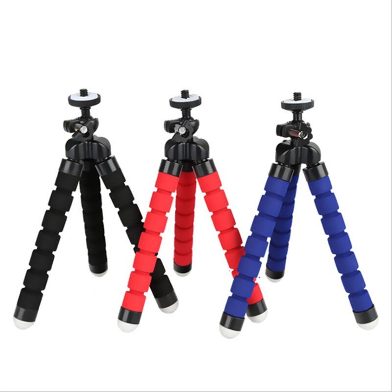 Phone Tripod Holder Flexible Sponge Stand Mount or Bluetooth Remote Shutter Selfie Stick Self-timer Bracket