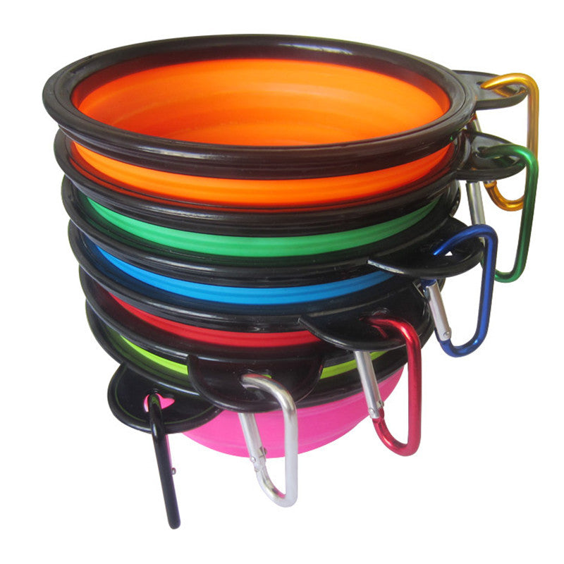 Universal Dog And Cat Feeding Water Folding Bowl