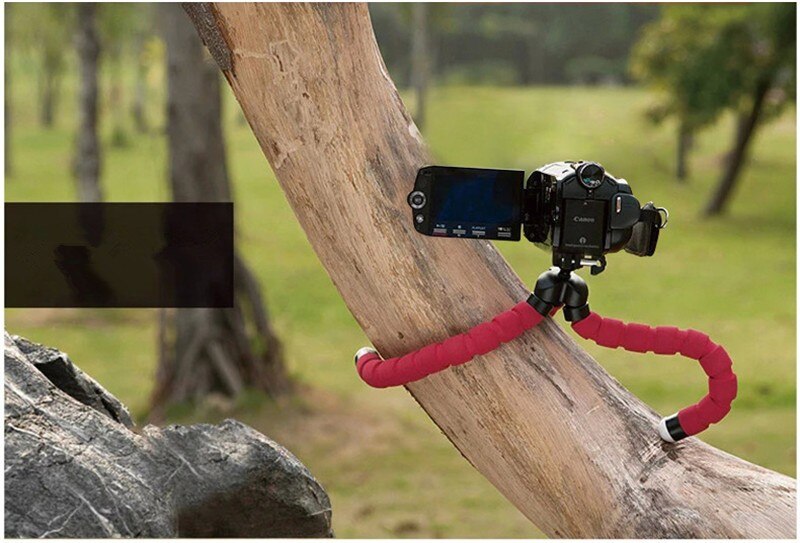 Phone Tripod Holder Flexible Sponge Stand Mount or Bluetooth Remote Shutter Selfie Stick Self-timer Bracket