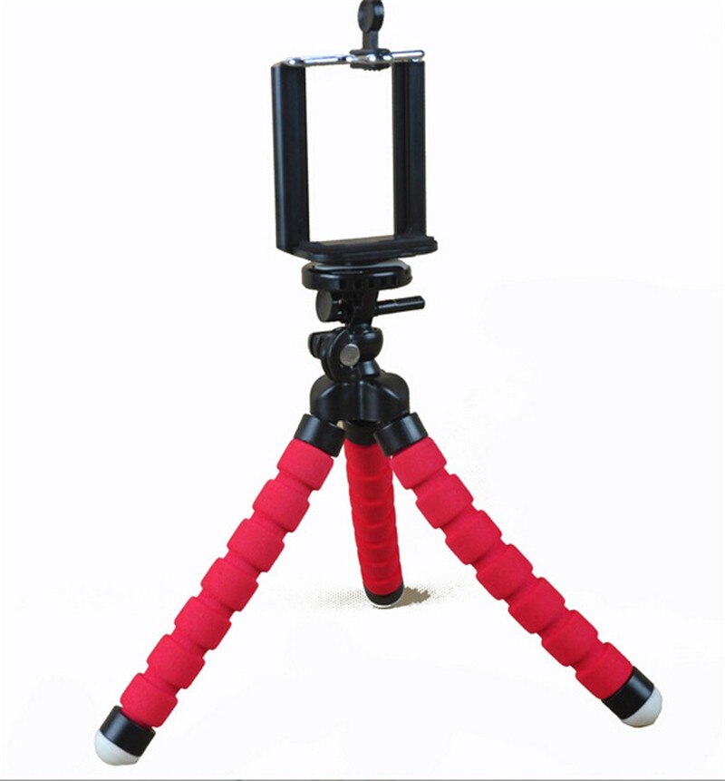 Phone Tripod Holder Flexible Sponge Stand Mount or Bluetooth Remote Shutter Selfie Stick Self-timer Bracket