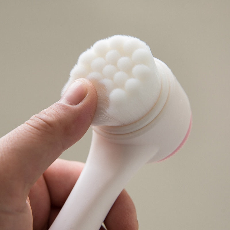 Blackhead 3D Double Side Silicone Face Cleanser Brush