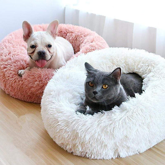 Winter Warm Fluffy Dog And Cat House Bed