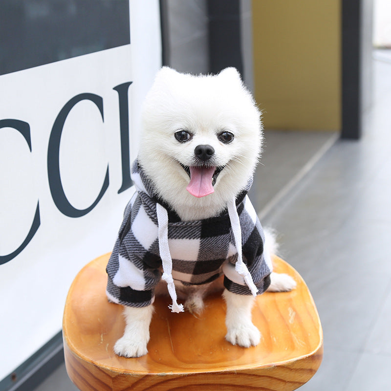 Dog Soft Wool Hoodies Outfit