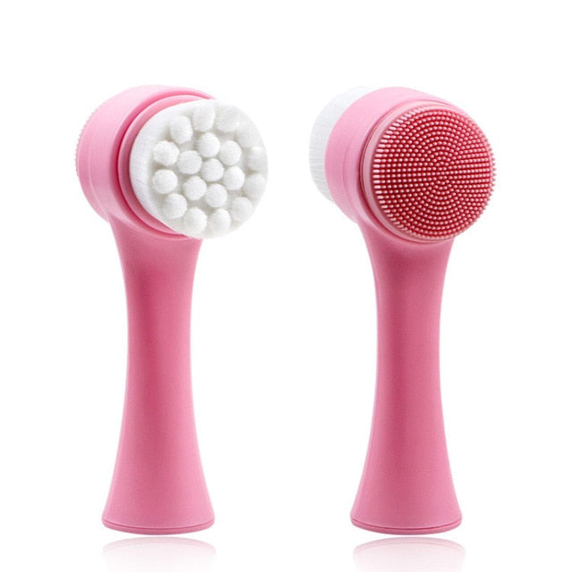 Blackhead 3D Double Side Silicone Face Cleanser Brush